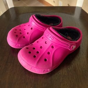 CROCS with Fleece Lining